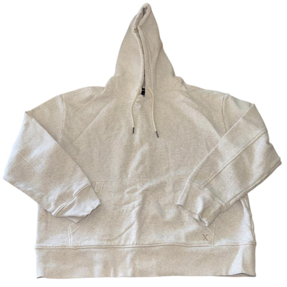 Men’s Express Gray Drawstring Hoodie Sweatshirt L